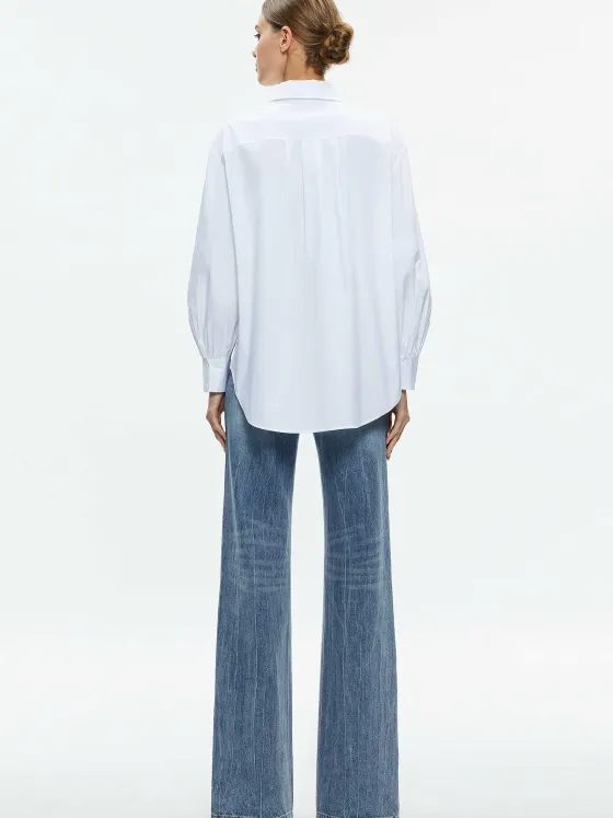Women Alice and Olivia Finely High-Low Blouse