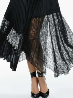 Women Alice and Olivia Hannah Deep V-Neck Scarf Maxi Dress