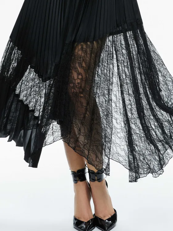 Women Alice and Olivia Hannah Deep V-Neck Scarf Maxi Dress