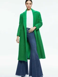 Women Alice and Olivia Jimmy Oversized Coat With Long Lapel