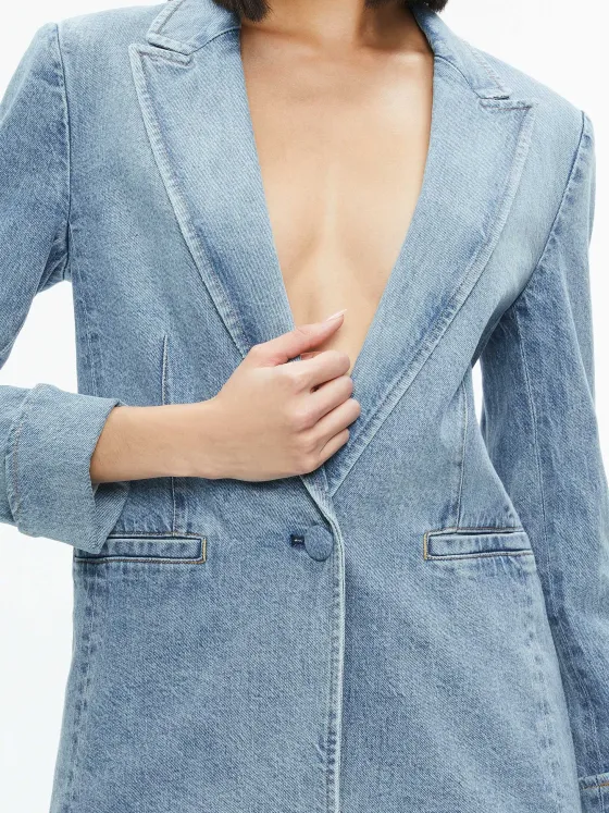 Women Alice and Olivia Justine Rolled Cuff Blazer