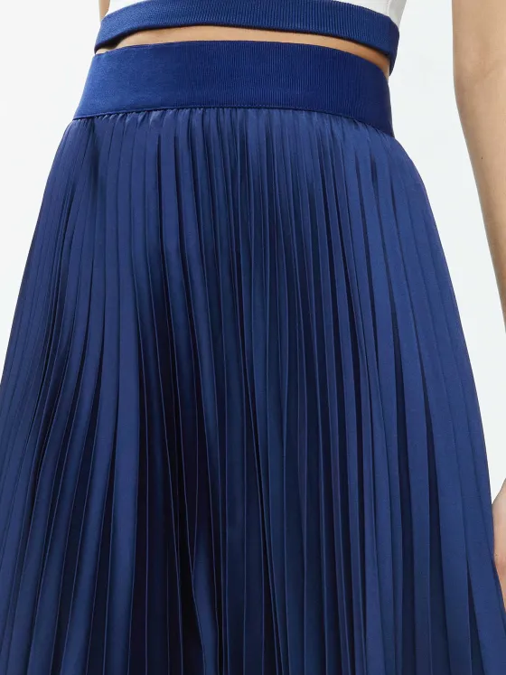 Women Alice and Olivia Katz Maxi Pleated Skirt