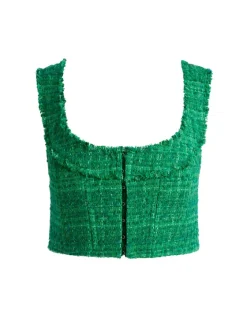 Women Alice and Olivia Kensie Scoop Neck Cropped Bustier