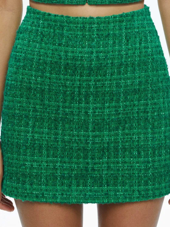 Women Alice and Olivia Kensie Scoop Neck Cropped Bustier + Riley Mini Skirt