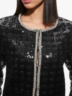 Women Alice and Olivia Kidman Sequin Tweed Jacket + Rubi Sequin Tweed Mini Skirt