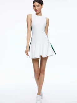 Women Alice and Olivia Kimi Side Stripe Mini Dress