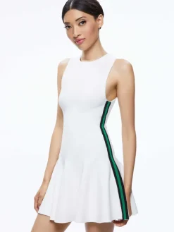 Women Alice and Olivia Kimi Side Stripe Mini Dress