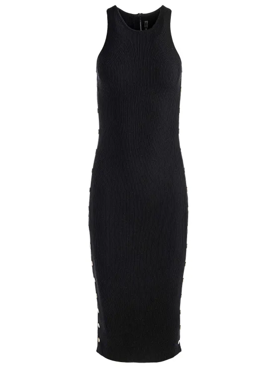 Women Alice and Olivia Lalita Side Snap Midi Dress