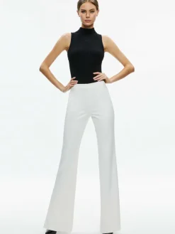 Women Alice and Olivia Lara Side Slit Pant