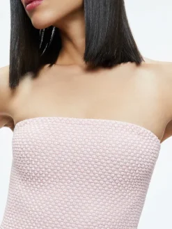 Women Alice and Olivia Leia Strapless Embellished Mini Dress