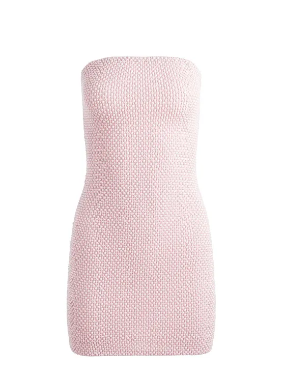 Women Alice and Olivia Leia Strapless Embellished Mini Dress