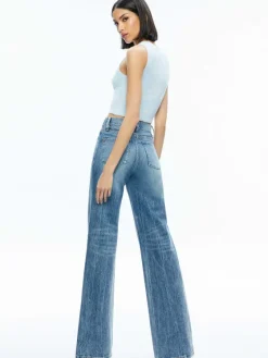 Women Alice and Olivia Lidell Cropped Zip Up Hoodie + Amity Sleeveless Cropped Tank