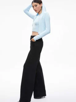 Women Alice and Olivia Lidell Cropped Zip Up Hoodie + Amity Sleeveless Cropped Tank