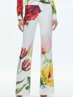 Women Alice and Olivia Livi Mid Rise Trouser