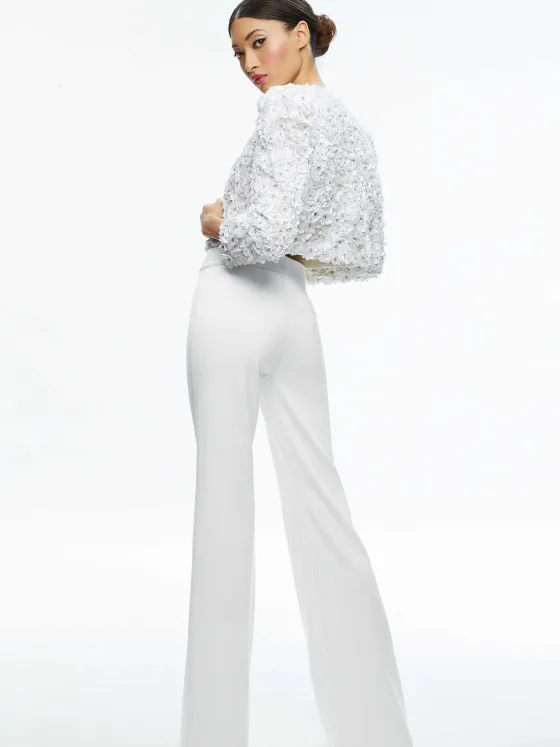 Women Alice and Olivia Lorna Embellished Cropped Jacket
