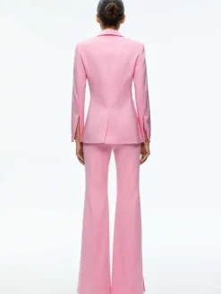 Women Alice and Olivia Macey Notch Collar Fitted Blazer