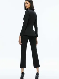 Women Alice and Olivia Macey Slit Sleeve Blazer