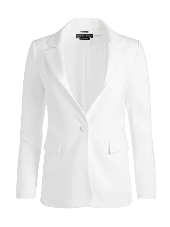 Women Alice and Olivia Macey Slit Sleeve Blazer