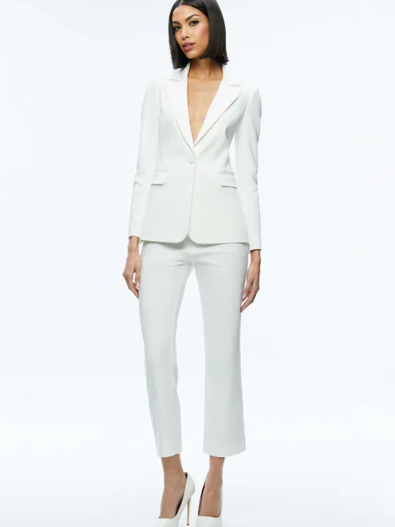 Women Alice and Olivia Macey Slit Sleeve Blazer