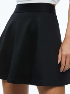 Women Alice and Olivia Malka A-Line Full Mini Skirt