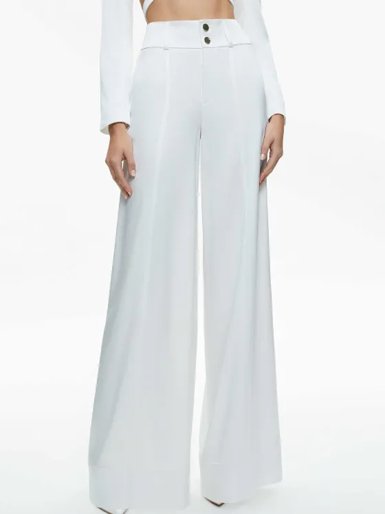 Women Alice and Olivia Mame High Rise Wide Leg Pant