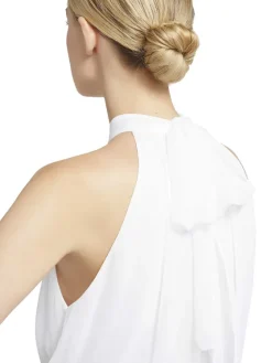 Women Alice and Olivia Maris Halter Neck Gathered Top