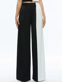 Women Alice and Olivia Meri Color Block Blazer Top + Pompey Color Block Pant