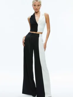 Women Alice and Olivia Meri Color Block Blazer Top + Pompey Color Block Pant