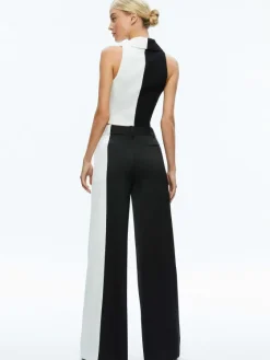 Women Alice and Olivia Meri Color Block Blazer Top + Pompey Color Block Pant