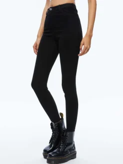 Women Alice and Olivia Mikah Single Button Suede Pant