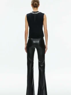 Women Alice and Olivia Miller Embellished Muscle Tank