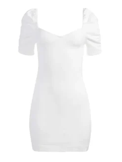 Women Alice and Olivia Mimi Puff Sleeve Denim Mini Dress