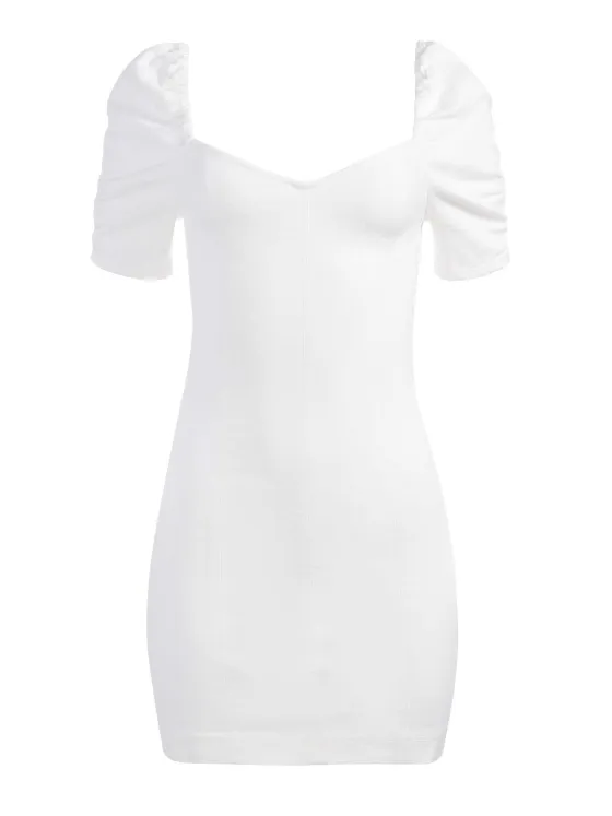Women Alice and Olivia Mimi Puff Sleeve Denim Mini Dress