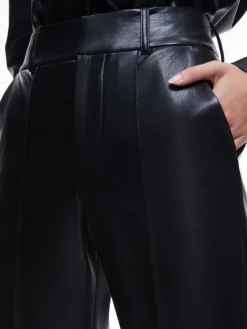Women Alice and Olivia Ming Vegan Leather Ankle Pant