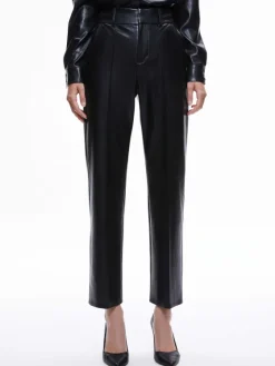 Women Alice and Olivia Ming Vegan Leather Ankle Pant
