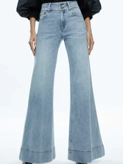 Women Alice and Olivia Missa High Rise Wide Leg Jean