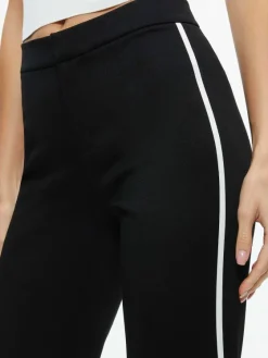 Women Alice and Olivia Mya Contrast Piping Fitted Blazer + Princess Contrast Piping Pant