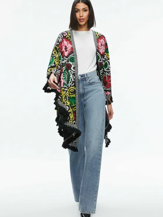 Women Alice and Olivia Nadine Embellished Shawl