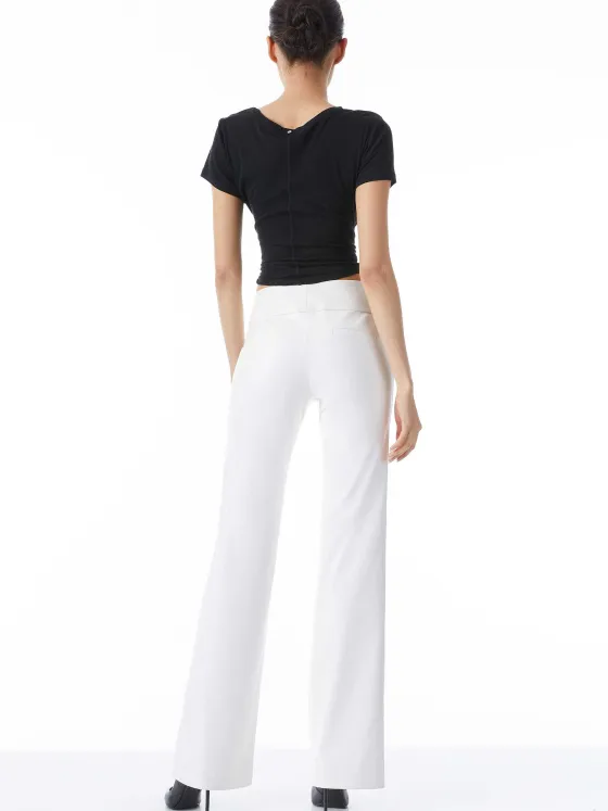 Women Alice and Olivia Olivia Vegan Leather Bootcut Pant
