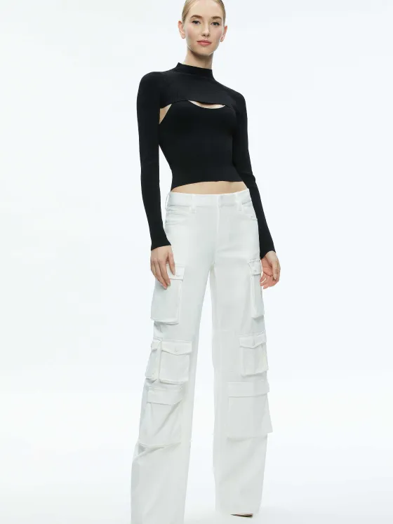 Women Alice and Olivia Orion Knit Tank And Shrug