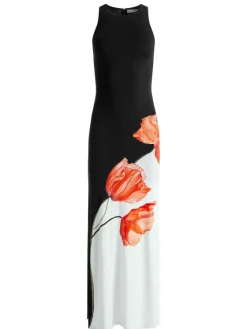 Women Alice and Olivia Pania Racer Neck Maxi Dress
