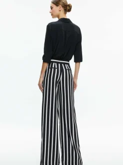 Women Alice and Olivia Pompey High Waisted Pleated Pants