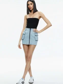 Women Alice and Olivia Rahmi Cargo Mini Skirt