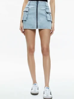 Women Alice and Olivia Rahmi Cargo Mini Skirt