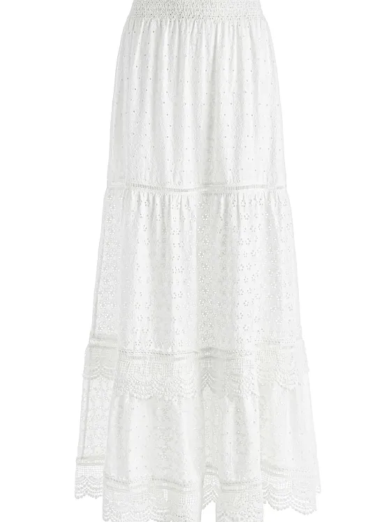 Women Alice and Olivia Reise Panelled Maxi Skirt