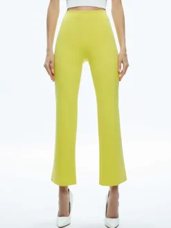 Women Alice and Olivia Rmp Mid Rise Back-Zip Bootcut Ankle Pant