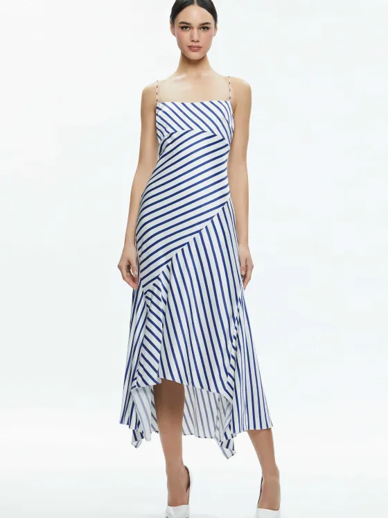 Women Alice and Olivia Rosa Asymmetrical Slip Dress