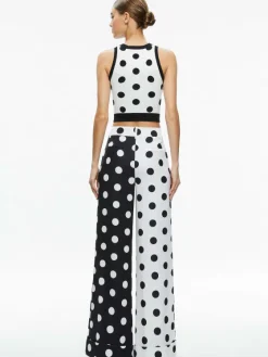 Women Alice and Olivia Rydel Cropped Tank + Tomasa High Rise Pant