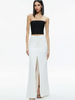 Women Alice and Olivia Rye High Rise Maxi Skirt