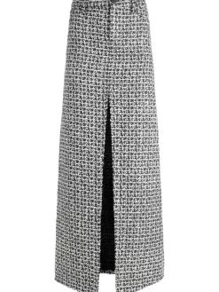 Women Alice and Olivia Rye Tweed Maxi Skirt